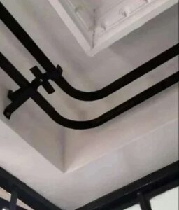 Angle rods installed